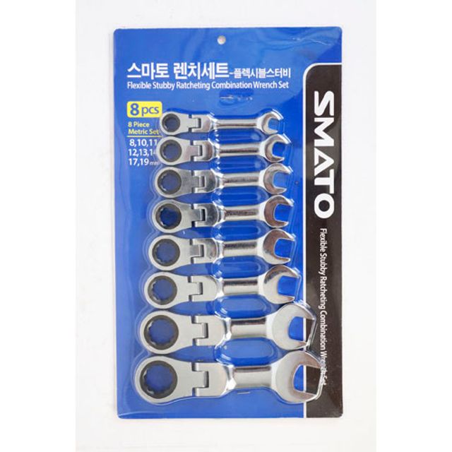 세신 라쳇콤비렌치세트-플렉시블스터비 8PCS(810111213141719) 1SET