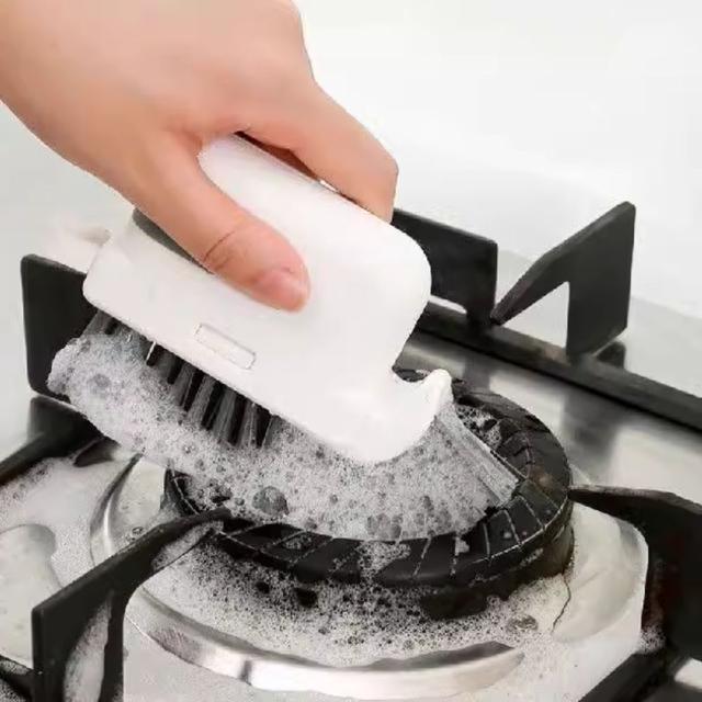 3IN1 창문틀 먼지 청소솔 틈새 브러쉬 욕실 주방 청소