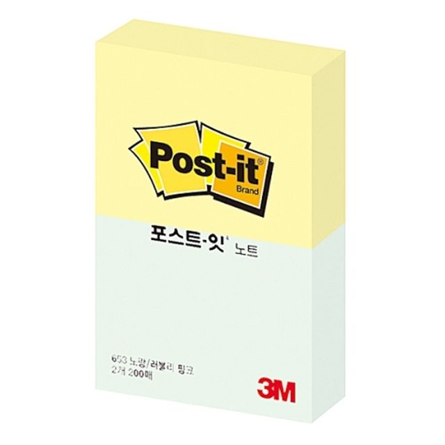 매직버블 포스트잇 노트 노랑 애플민트 1개 메모지 메모장
