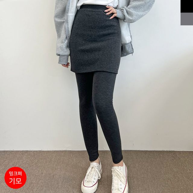 밍크퍼5부LONG치마레깅스 예쁜 의류 웨어