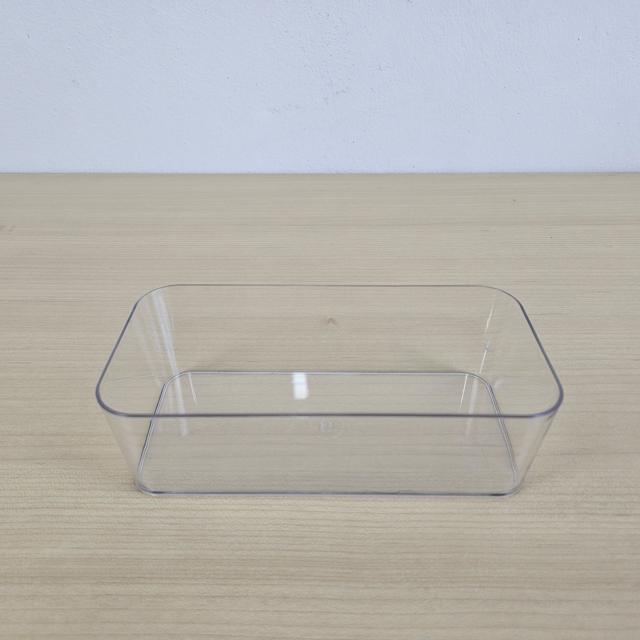 책상 화장대 직사각형 투명바스켓