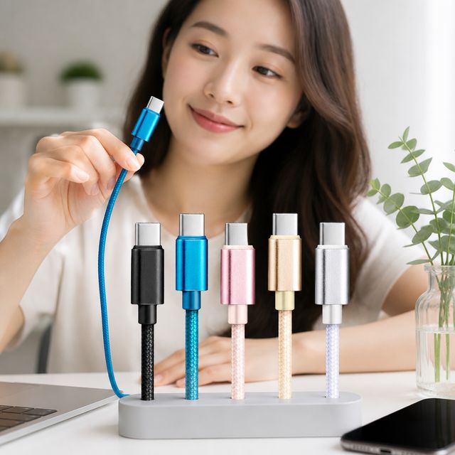 TYPE-C 급속 충전선 2M 5개입 구성 데이터 전송 케이블
