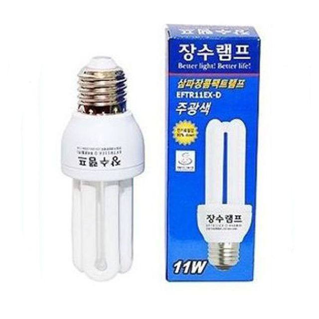 장수램프 11W 형광등 전등 사무실 가정용 등 형광등 전구 조명 인테리어