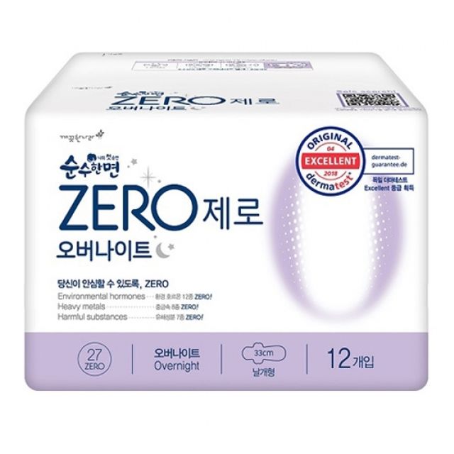 순수한면ZERO(오버나이트수퍼롱 12P)