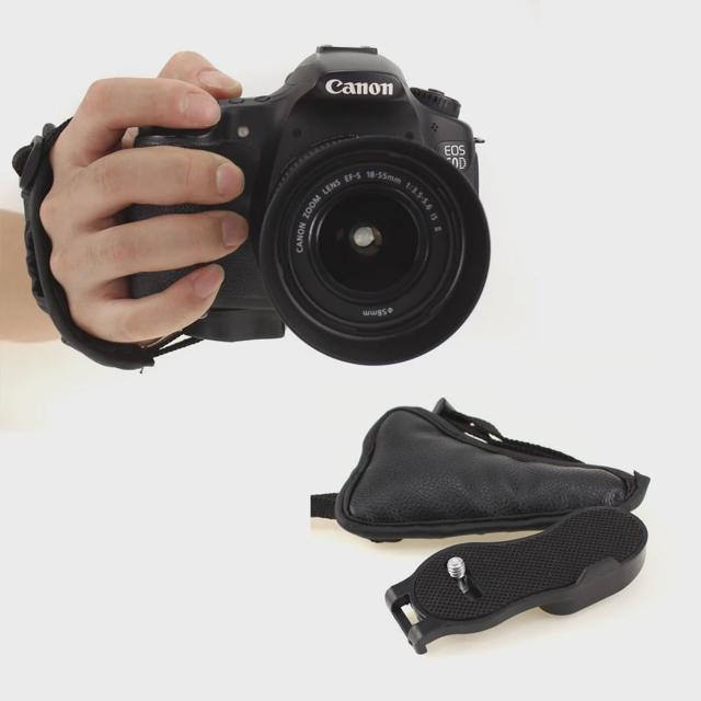 DSLR 카메라 핸드 그립 스트랩 가죽 손잡이 펜탁스 니콘 호환