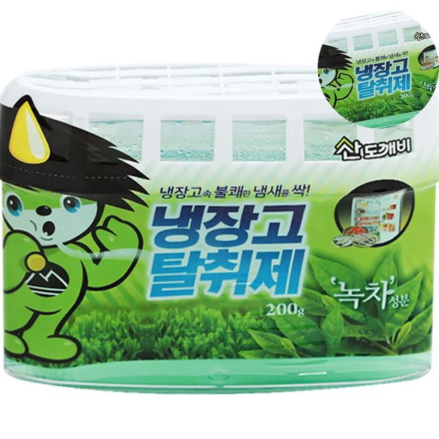 냉장고청소 냉장고냄새제거제 냉장고탈취제 200g 녹차