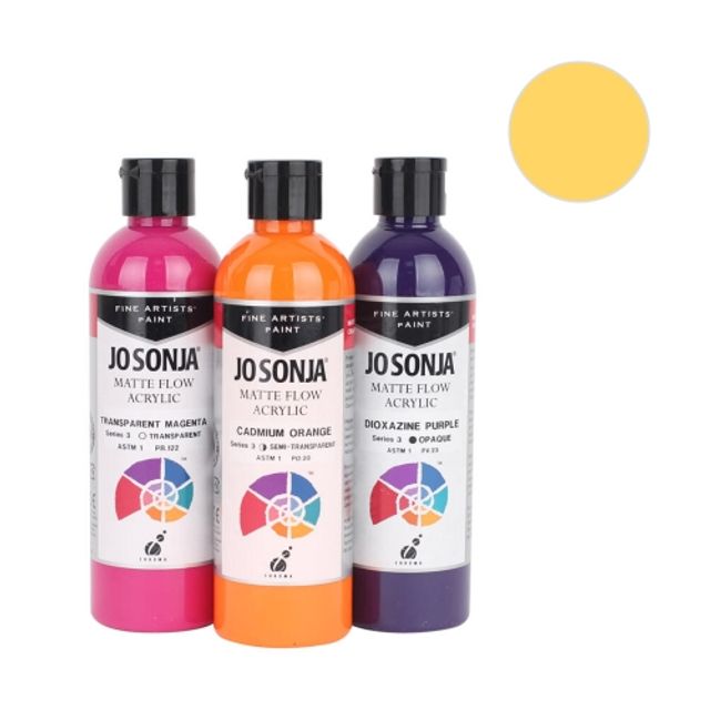 혜명몰 조선자 아크릴 물감 250ml 135 S1 티너스 옐로우 - 개 (1개입) 동양화물감 아크릴화붓 골든물감 아