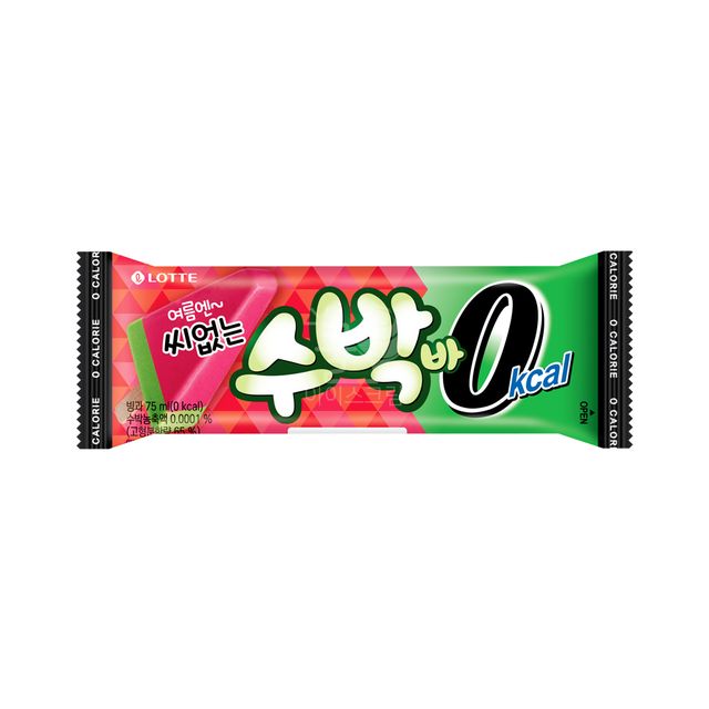 롯데) 씨없는 수박바 제로 1박스 (40개입)