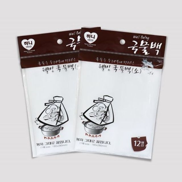 1개 소 12매 다용도 국물백 다시백 요리국물백 멸치다