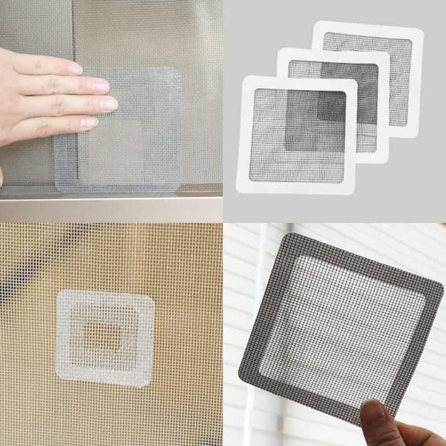방충망 패치 10x10cm 3p 모기장 보수 테이프 수리용