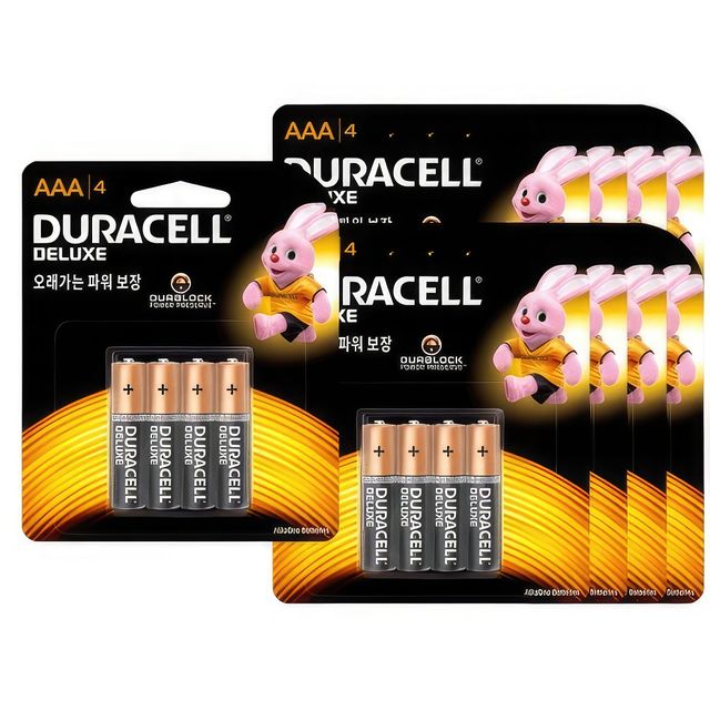 듀라셀 알카라인 AA 건전지 도어락 장난감 배터리 40P 플래시 시계 학교