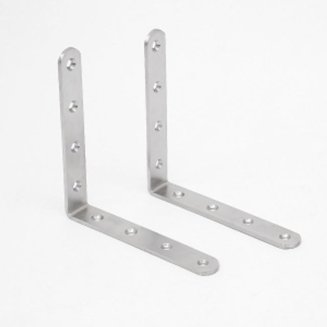 영달철물 스텐꺽쇠 코너철 2p ㄱ자 선반대 150x150mm