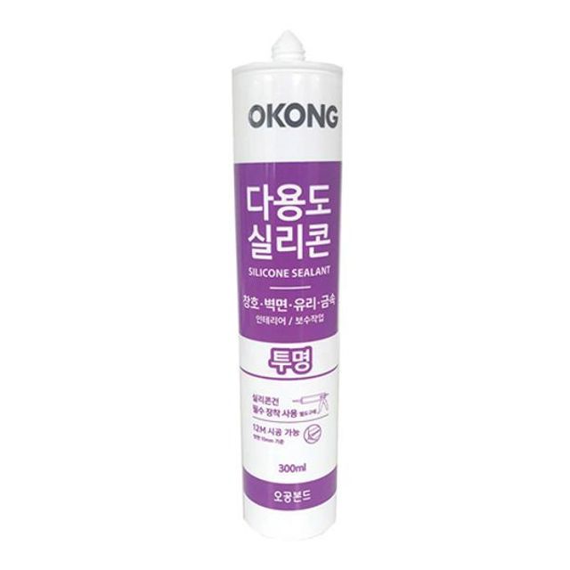 문구사무/다용도실리콘(투명300ml/오공)