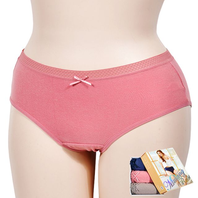 팬티 뒷라인까지 넓은 방수포 리본 비긴위생팬티 3매입