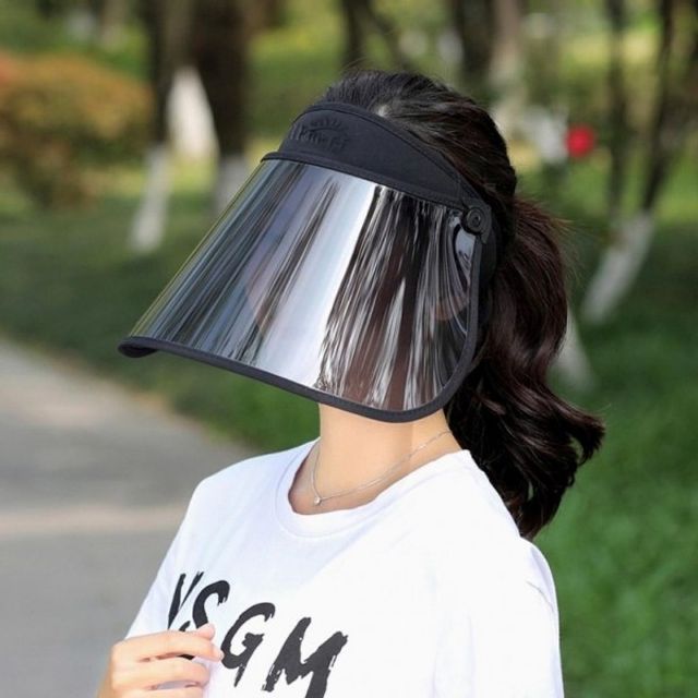 자외선차단모자 썬캡 블랙 돌돌이 자외선차단 UV차단