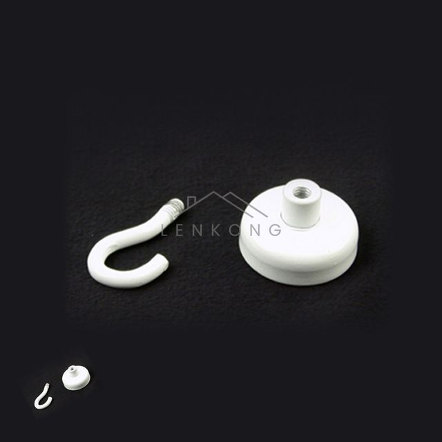 벽행거 벽걸이옷걸이 원형자석옷걸이 25mm 백색