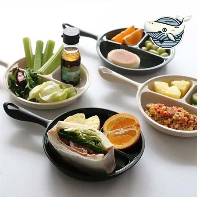 식사 3칸 손잡이 식판 혼밥 캠핑용 접시