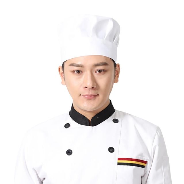 고무밴드 주방모자 (화이트) DK92