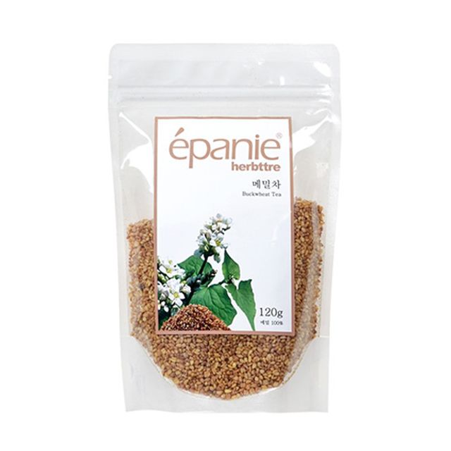 허브뜨레 메밀차 리필팩 120g - 국산 메밀잎차 지퍼백 포장