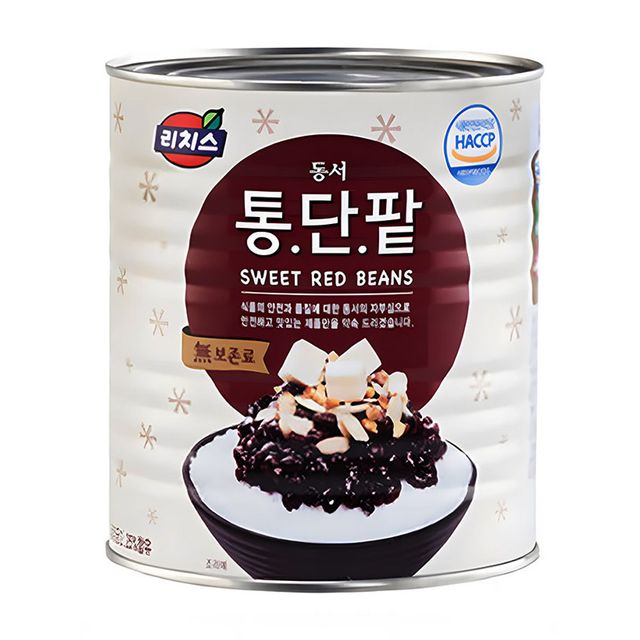 팥빙수재료 통단팥 3kg 업소용 캔팥