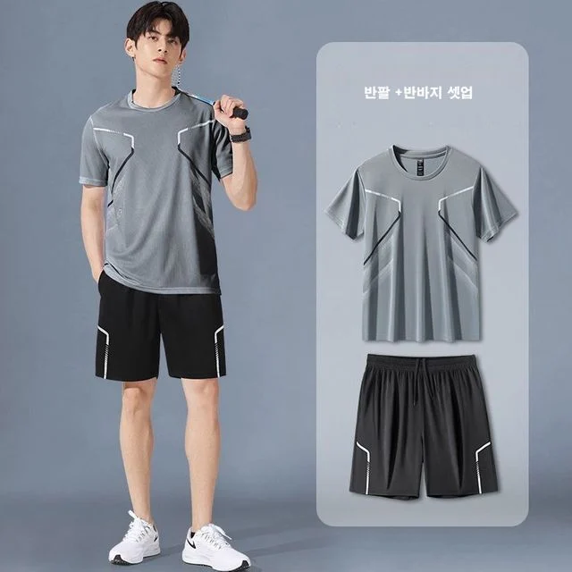 남성 반바지+반팔세트 남성 쿨 셋업