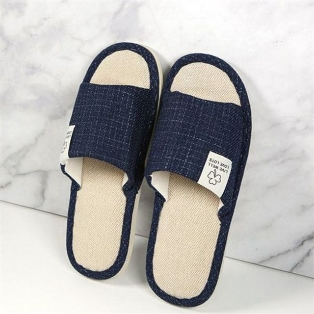 깔끔한 린넨 실내화 층간소음 거실 실내화 사계절 신혼부부 통풍 방지