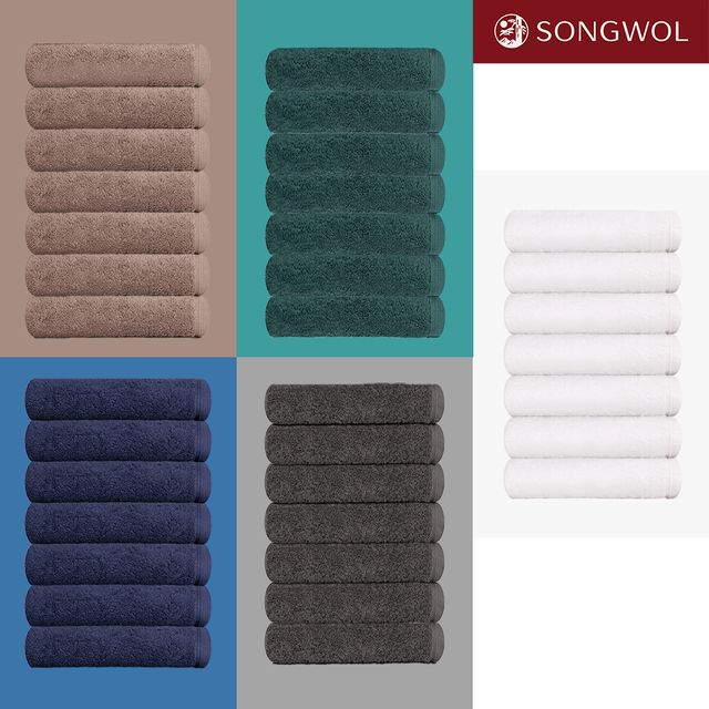 혜명몰 송월 코마사 40수 200g 수건 포인트 556GSM 40x90cm 흡수력좋은수건 가정용수건 호텔타월 코마사수