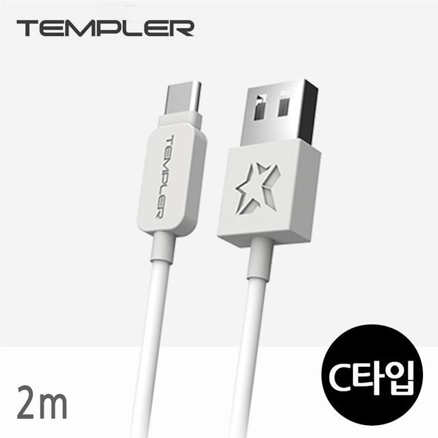 JMds 템플러 데이터 충전 케이블 2M (C타입) (TEM-D19-200)