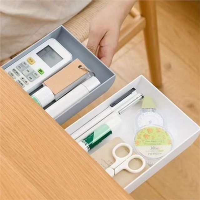 책상 아래 서랍 부착형 슬라이딩 서랍 다용도 정리함 데스크 수납 공간활용 사무실 싱크대 화장품 컴퓨터