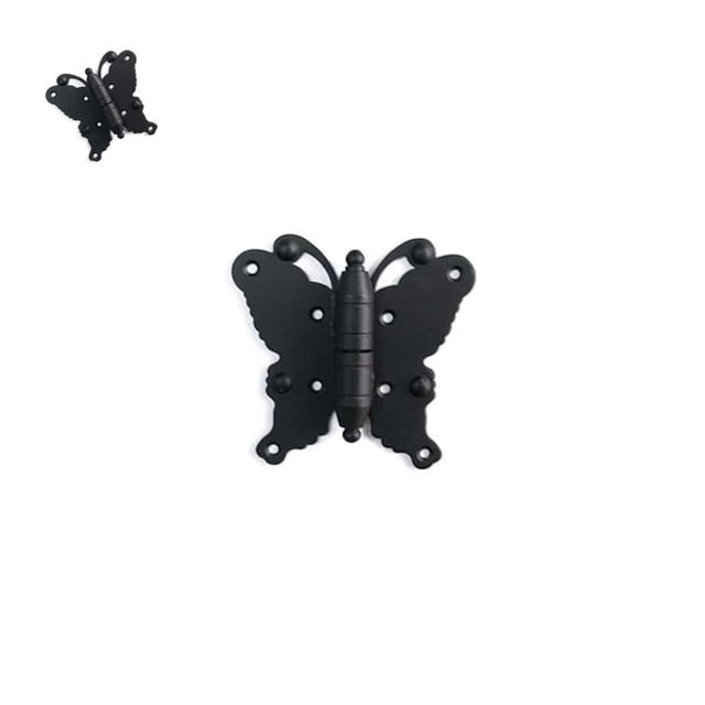 다용도 철제 좌측용 흑나비 겉경첩 6-17 79x152x25mm 나비경첩 가구경첩 고가구경첩 엔틱경첩