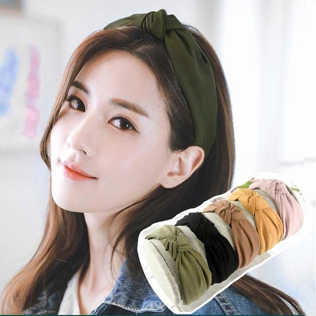 빈티지 매듭 패브릭 헤어밴드 ELH021 리본 헤어액세서리 예쁜 패션잡화 머리