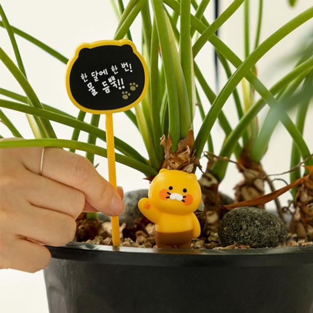 카카오 춘식이 화분 피규어 세트 식물 팻말 이름표