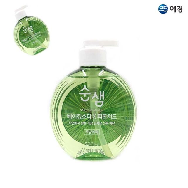 베이킹소다 피톤치드 주방세제 500mL 용기 1ea 순한주방세제 주방세정제 식당세제 식기세제
