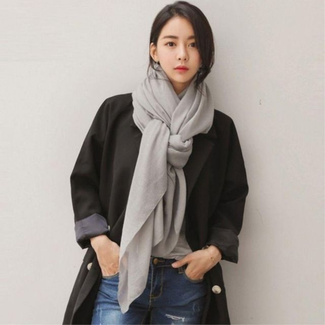 롱 스카프 여성 가을 겨울 머플러 보풀