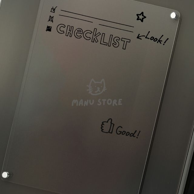 메모보드 메모보드파티션 투명 자석 아크릴보드 20x30cm