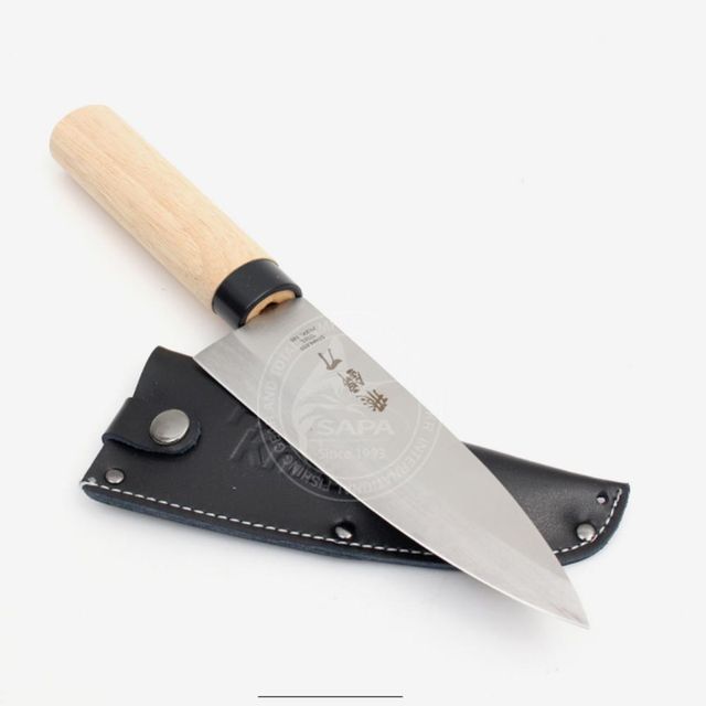 145mm 가죽칼집 낚시칼 생선칼 회칼 낚시용칼