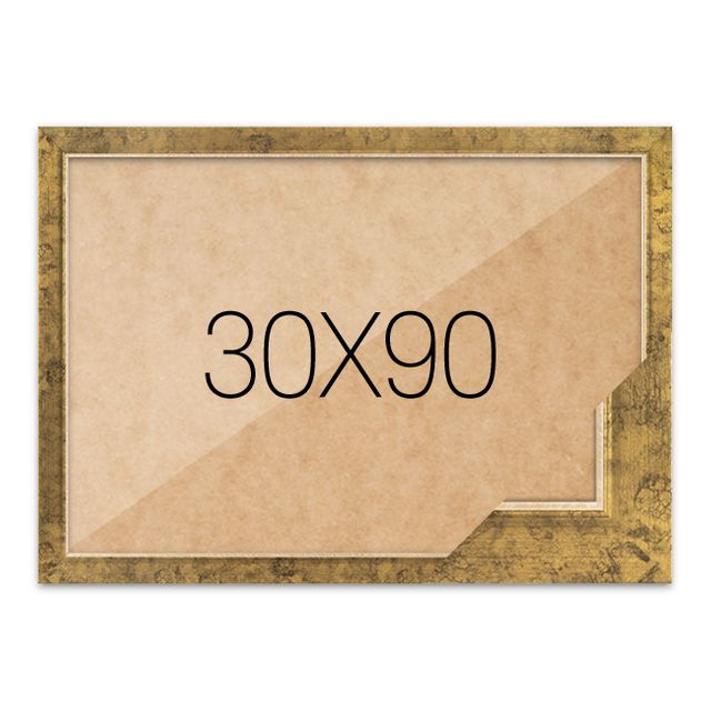 퍼즐액자 30x90 고급형 슬림 엣지 앤틱골드