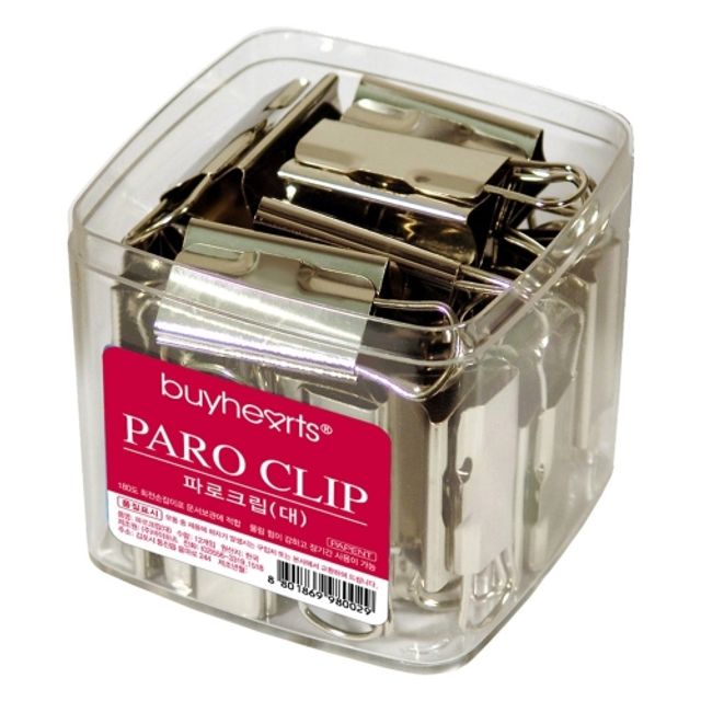 바이하츠 통 파로클립 대 PARO-L 제철 클립 25개입