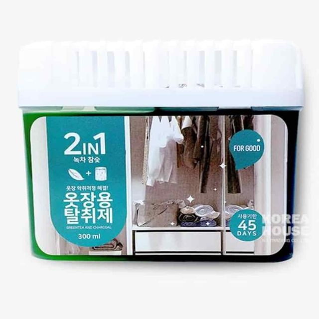 녹차숯 탈취제 300ml 집안냄새제거 옷장옷냄새 드레스룸냄새제거 장롱탈취제