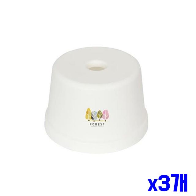 x3개 심플한 원형 샤워의자 욕실의자 욕실 목욕의자