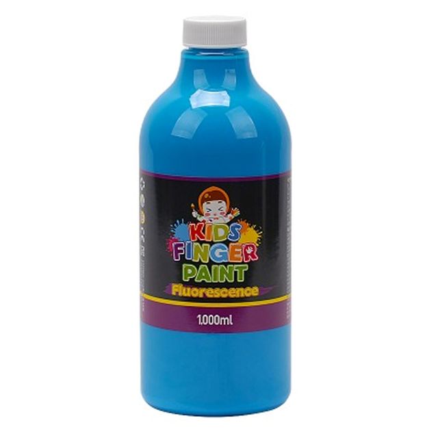 핑거페인트 미술놀이 형광색 1000ml 형광파랑 낱색