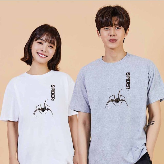 스파이더2 디지털프린팅 오버핏 반팔티셔츠