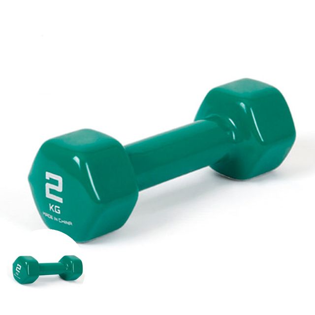 덤벨아령 홈트아령 아령 PVC 컬러아령 2.0kg 단품1개 그린