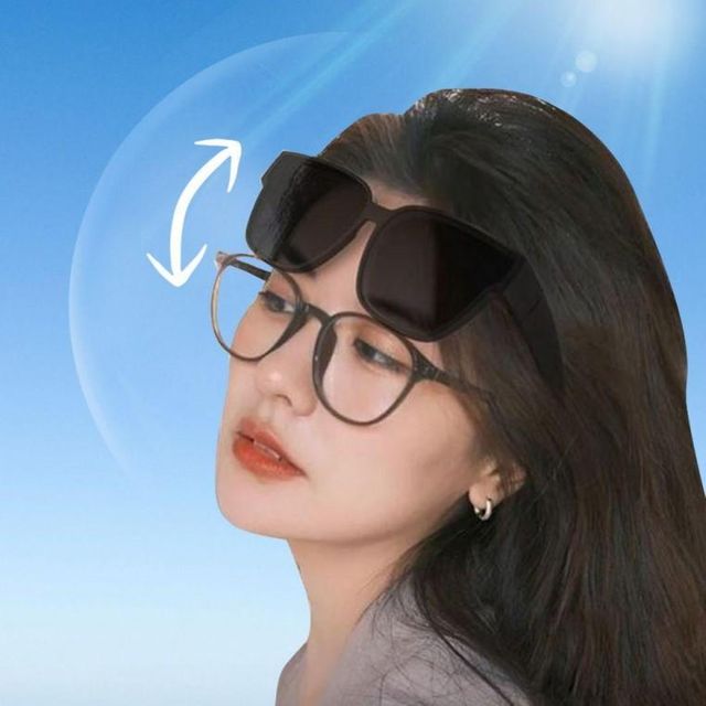 알큰선글라스 야간 운전 안경위에 쓰는 스포츠 라이딩 편광