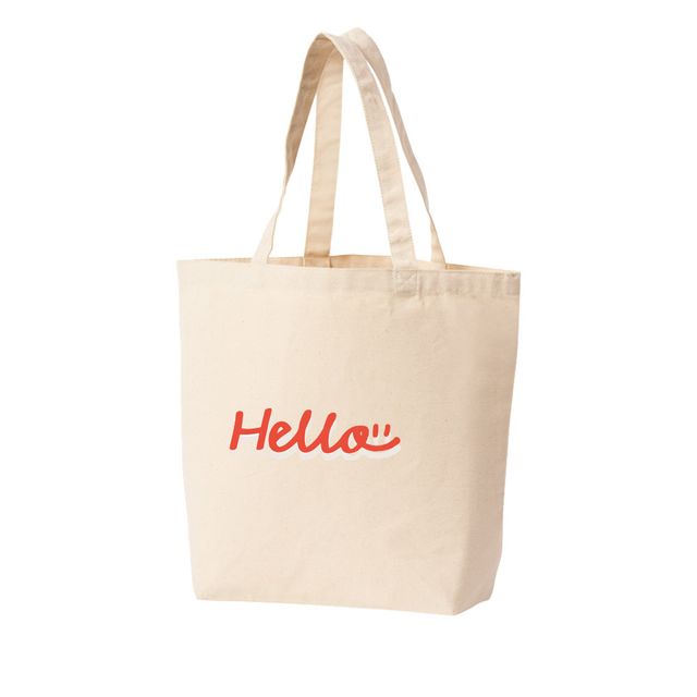 에코백 알파벳 HELLO 안녕 만나도 안녕 헤어져도