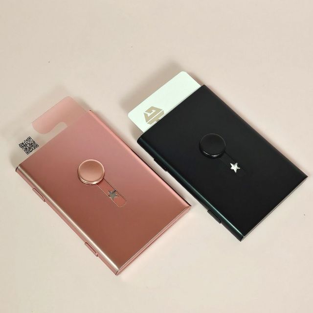 슬라이딩 자동 명함케이스 명함지갑 명함보관