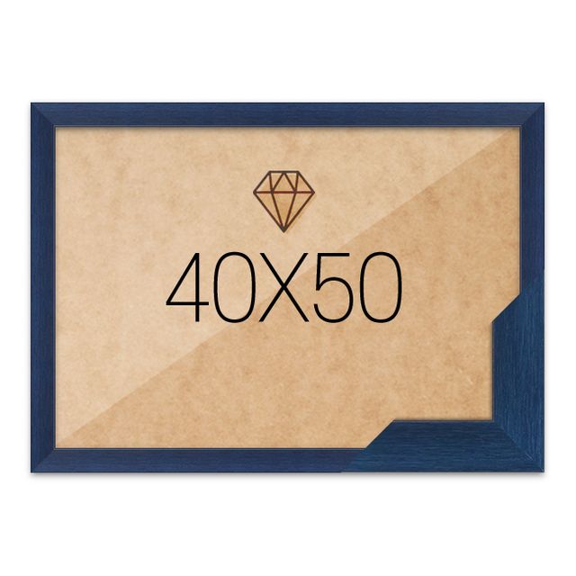 보석십자수액자 40x50 고급형 슬림 우드 블루 벽걸이 인테리어