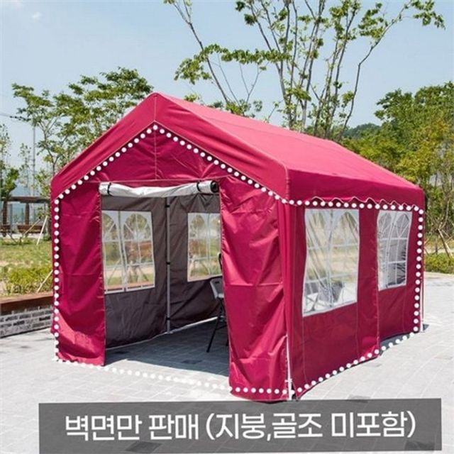 방수 천막 옆면 투명 천막 사이드월 바람막이 야외용 행사용