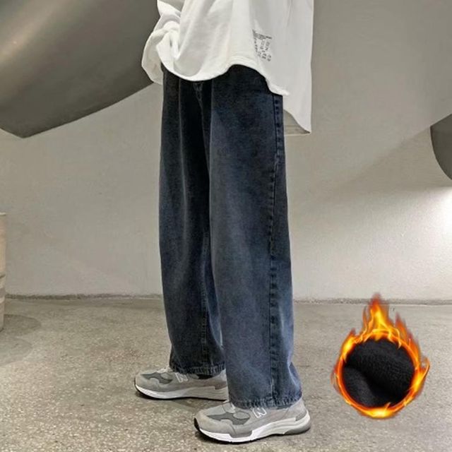 캐쥬얼 남성의류 일자 빅사이즈 남자바지 남자청바지