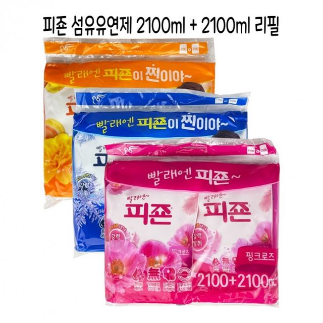 피죤 섬유유연제 2100ml 리필형 섬유린스